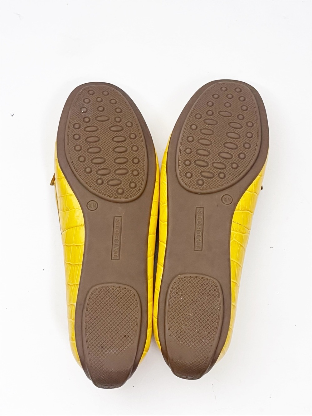 TALBOTS Everson Horsebit Croc Embossed Genuine Leather Driving Moccasins Size 10 - Picture 2 of 12
